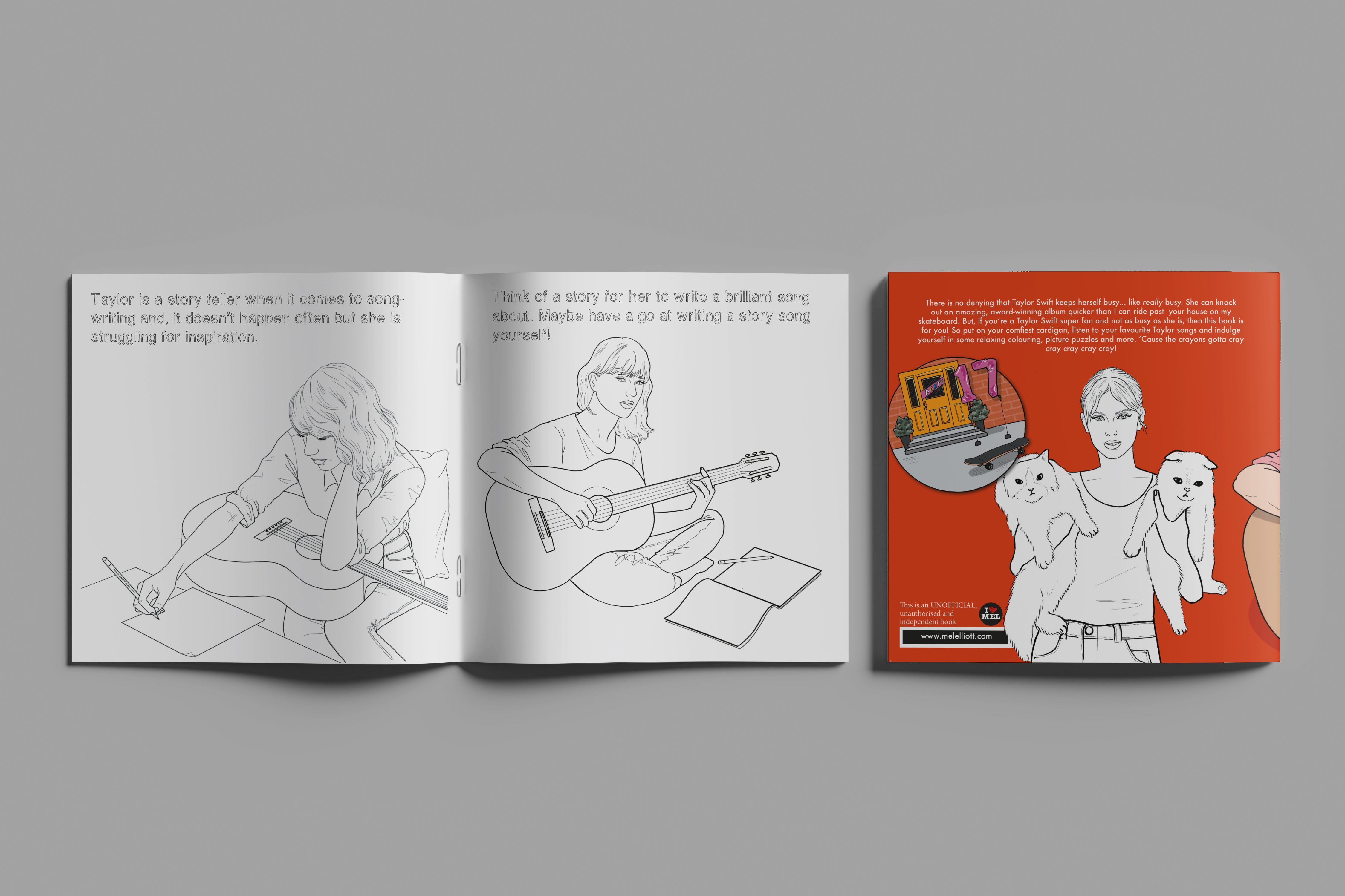 I Love Mel – wholesale Målarbok - Vuxen – Colour Me Swiftly - Inofficiell Taylor Swift Målarbok17