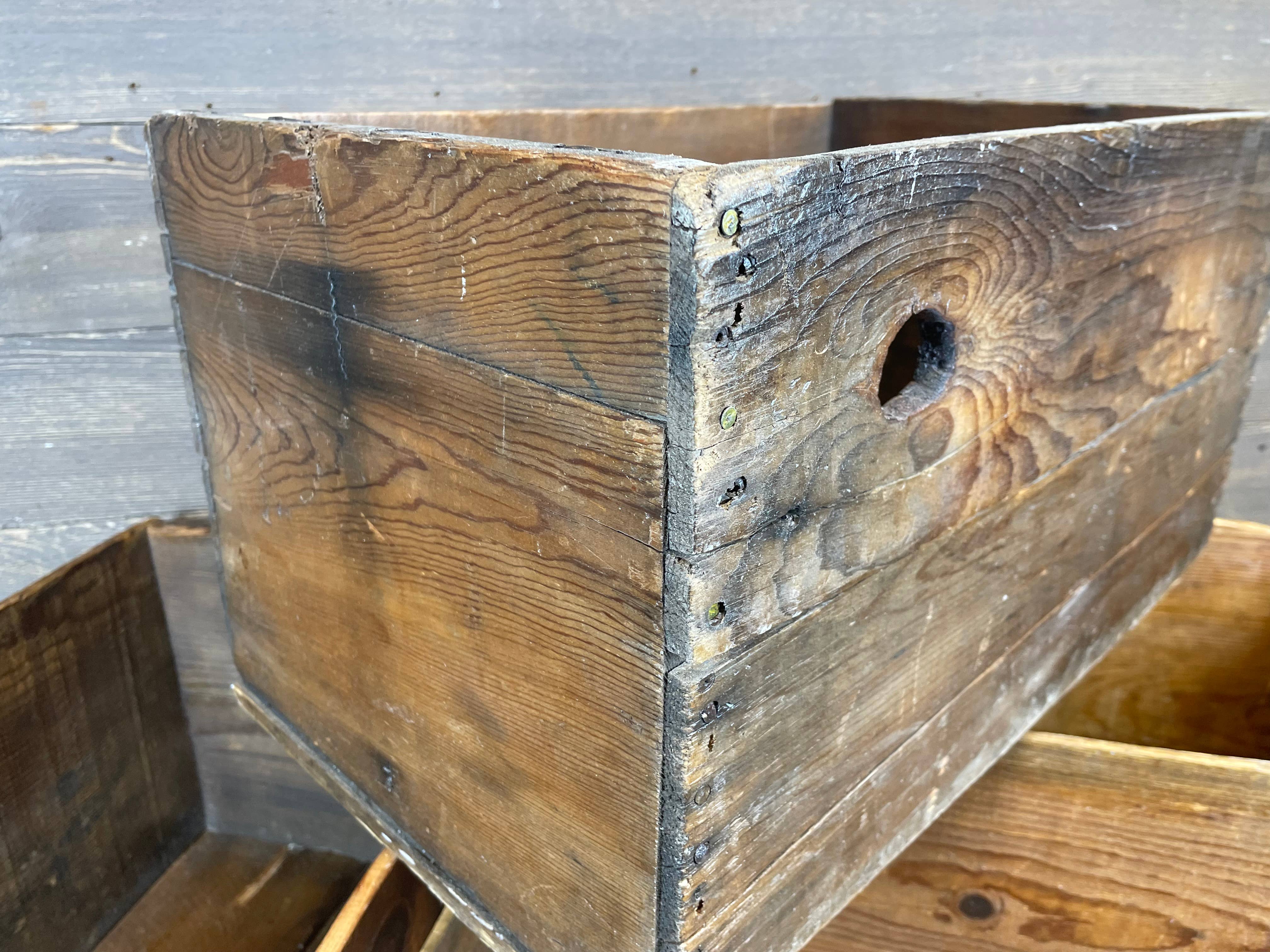My Amigos Imports - Wholesale Decorative Box - Antique Apple Crate-Vintage-Original-1940's-12x20x11H-Sealed7