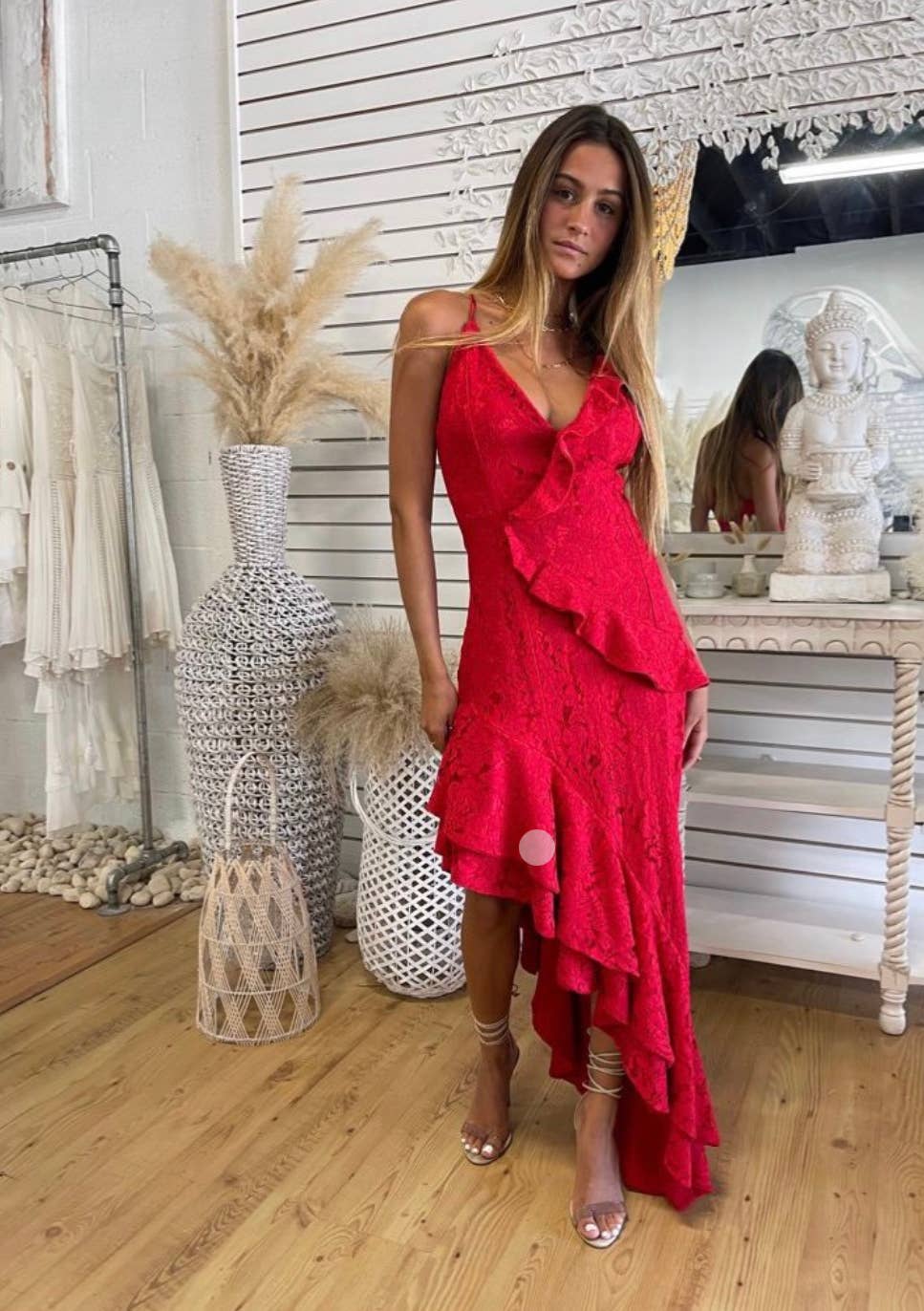 Genavieve The Label – Großhandel Kleid – Damen – Rote Spitze, Tango Abendkleid2