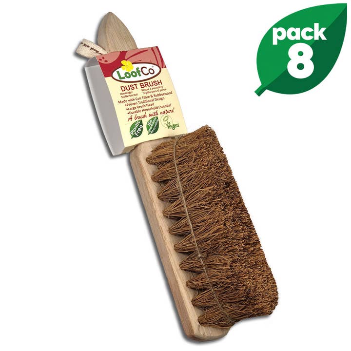 Dust Brush | BULK Box of 8 | 5% Discount | Indoor | Outdoor for wholesale by LoofCo - Loofahs & Coconut Brushes
