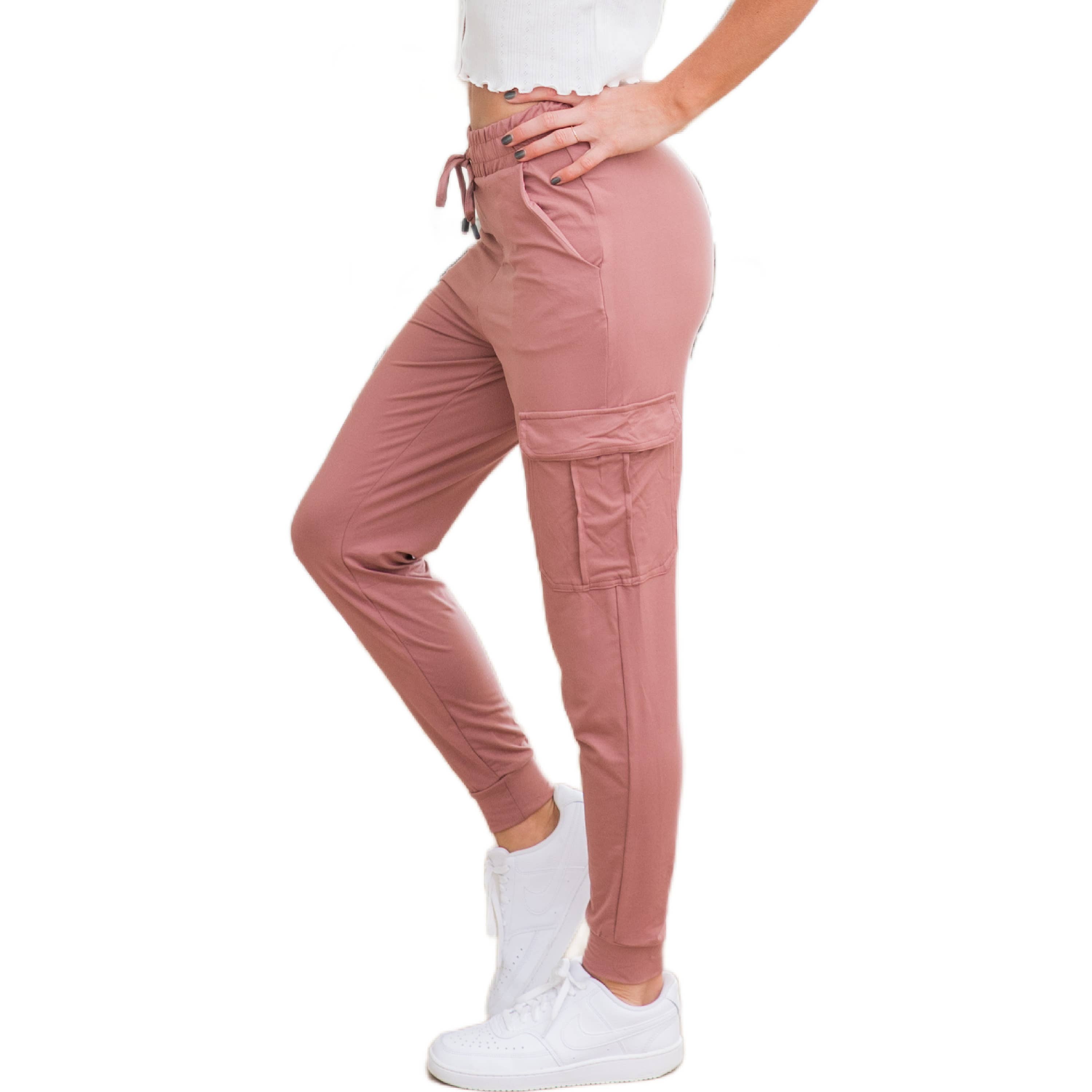 Truly Contagious - Wholesale Lounge Sweatpants/Joggers - Women's - Ultra Soft Joggers w/ Cargo Pocket | S-XL Sizes( CJK01/CA5006