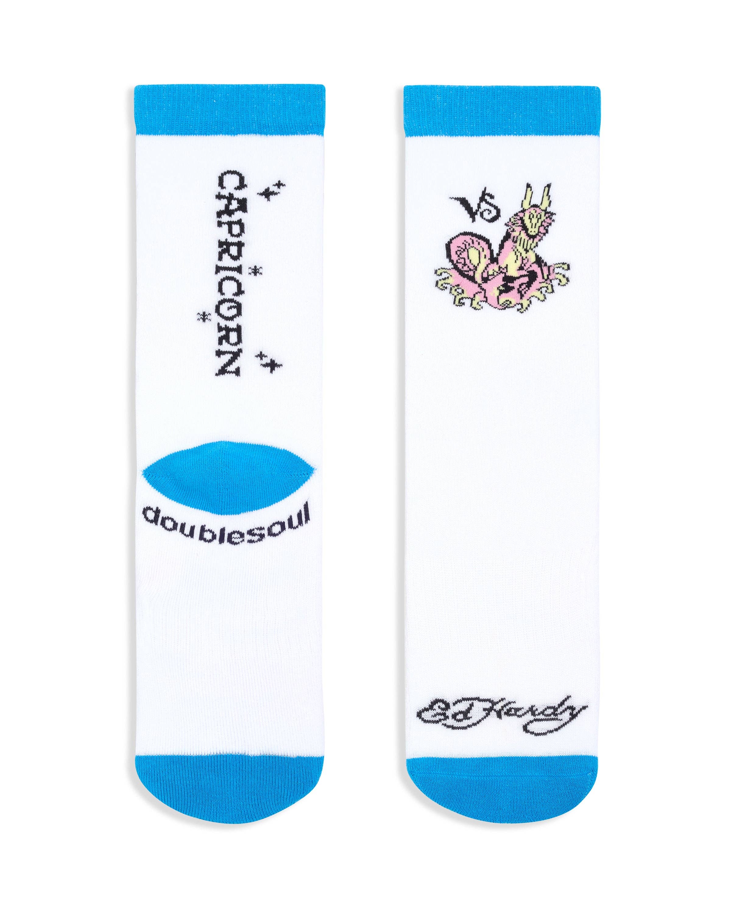 doublesoul - Vente Chaussettes – unisexe - Chaussette haute zodiaque Ed Hardy17