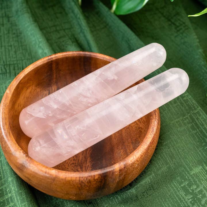 Down To Earth - Wholesale Spiritual Stone/Crystal - Rose Quartz Tapered Wand.0