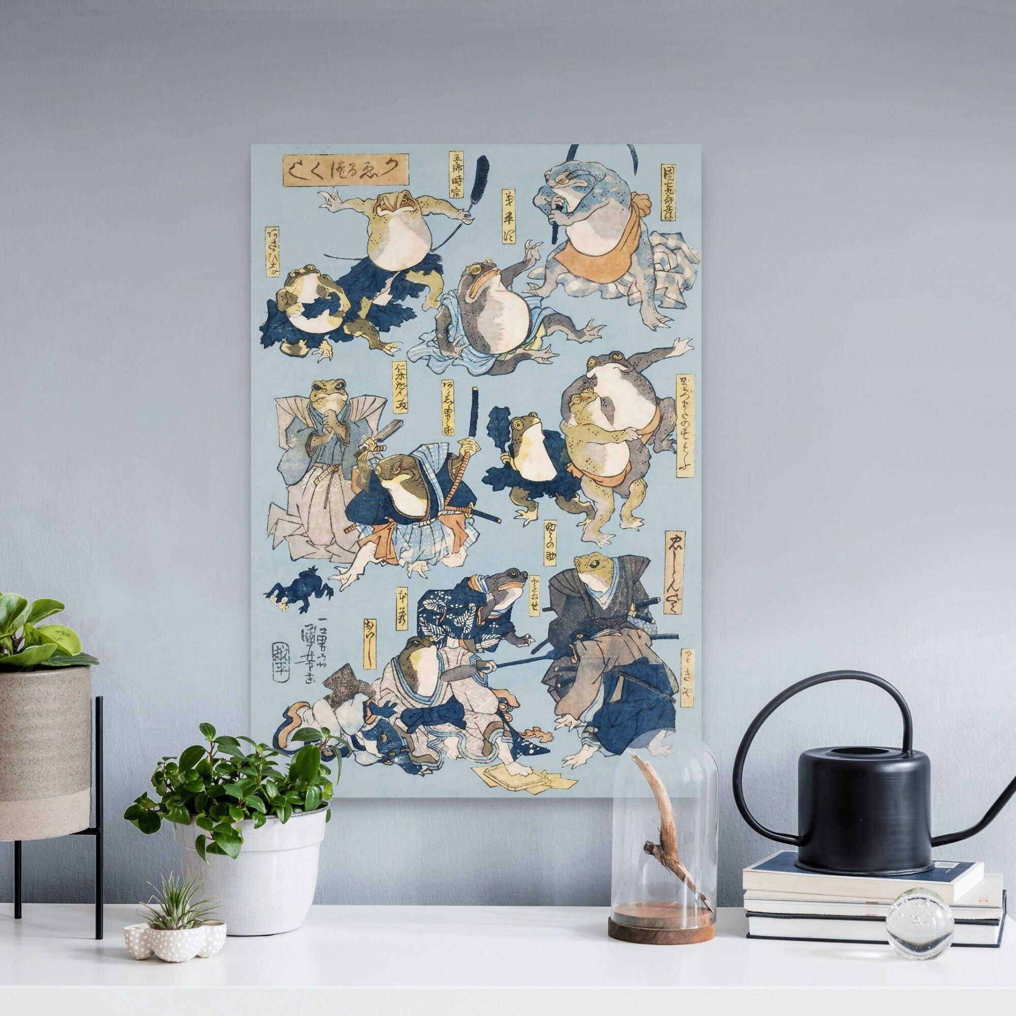 Vintage Wall Graphics – Engroshandel Plakat – Kabuki Frø 1875 af Kuniyoshi Ukiyo-e japansk vægkunst0