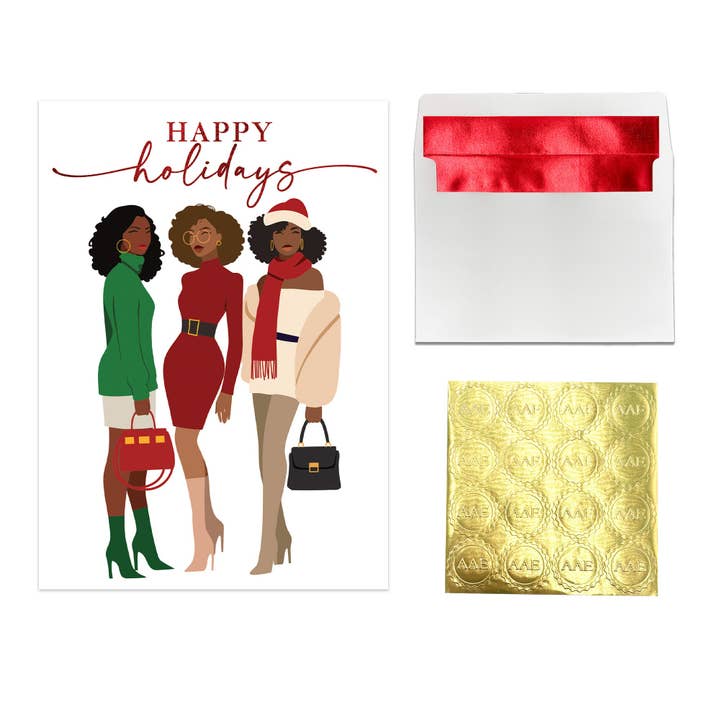 Christmas Girls Card for wholesale by African American Expressions