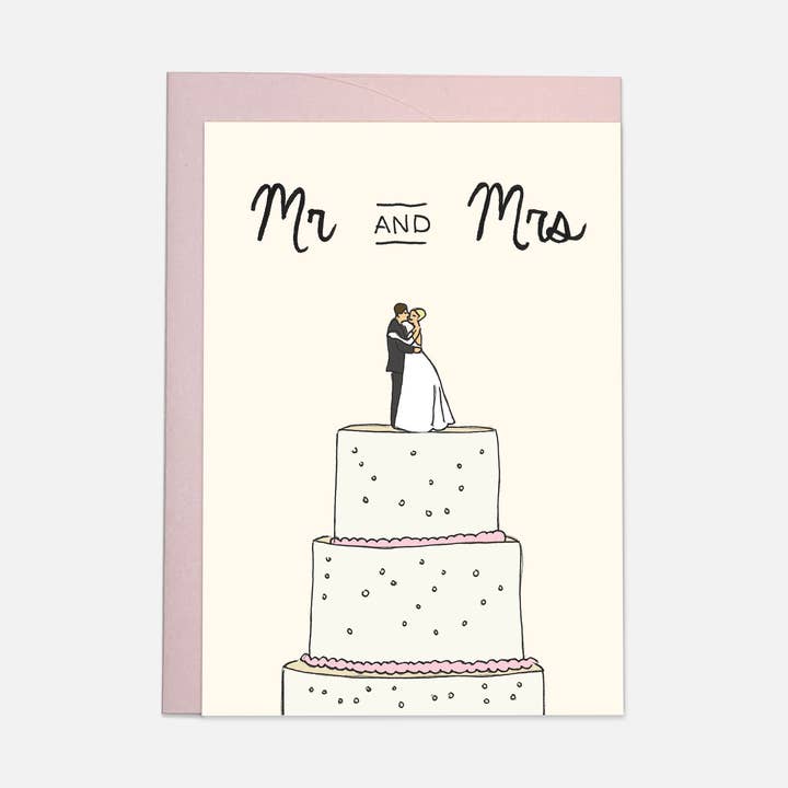 Kaart Blanche – postal de casamento por atacado – Cartão de saudação Bolo de Casamento0