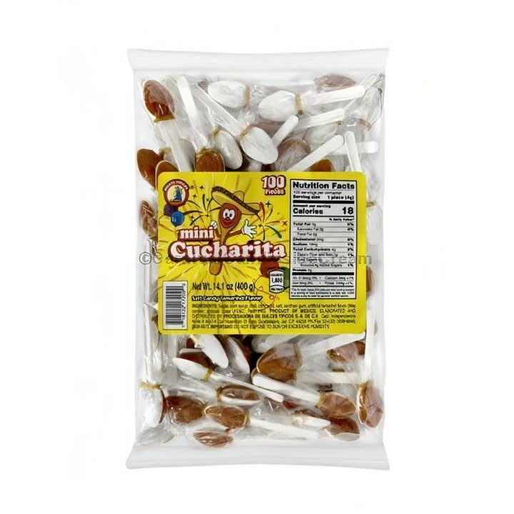 Mini Cucharita Tamarindo Spoon Mexican Candy (100 Count) for wholesale by Carnival Candies & Ice Cream Inc.