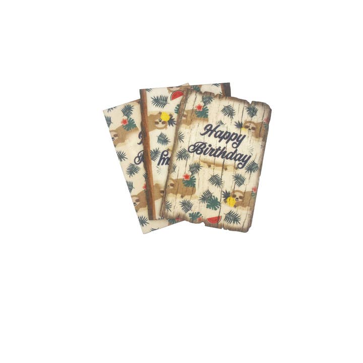 DaydreamHQ - Vente Cartes d'anniversaire - Cartes d'anniversaire - Paresseux - 5 cartes de vœux + enveloppes