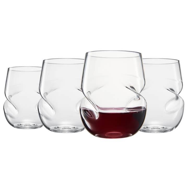 The Wine Savant / Khen Glassware - Wholesale Wine glass - Unbreakable Acrylic Plastic Aerating Stemless Wine Glasses