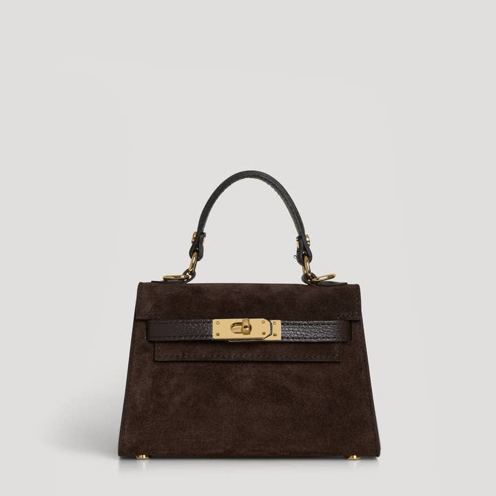 Victoria Bag in Dark Brown Suede and Dollar Leather and other Purchase Wholesale 8 compartment storage box. Free Returns & Net 60 Terms on Faire trending on Faire.