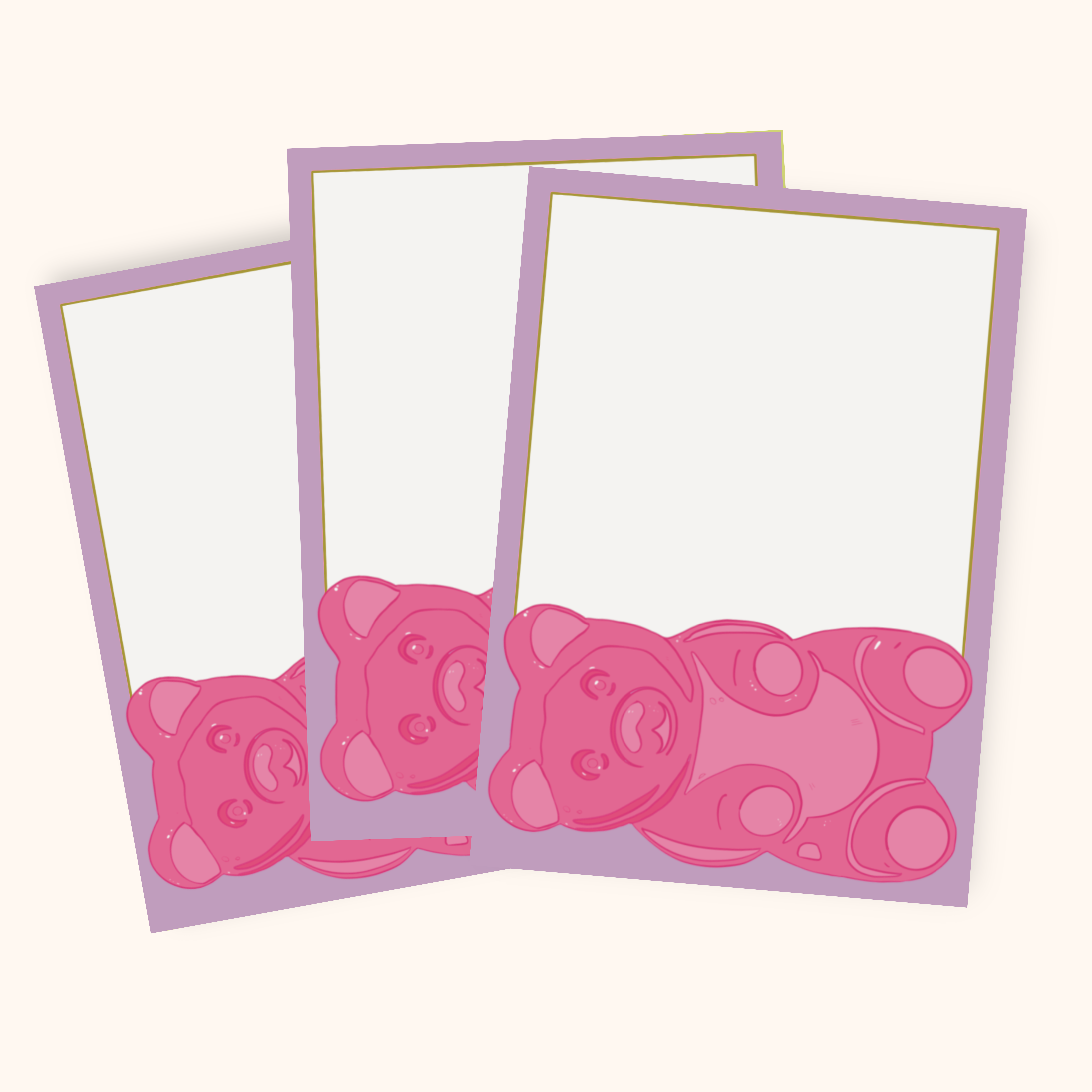 After Party Paper Co. - Wholesale Stationery/Notecard Set - Gummy Bear Mini Notecard Set1