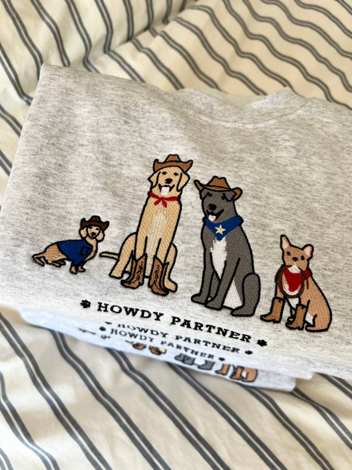Felpa Howdy Partner per la vendita all'ingrosso da parte di City Threads