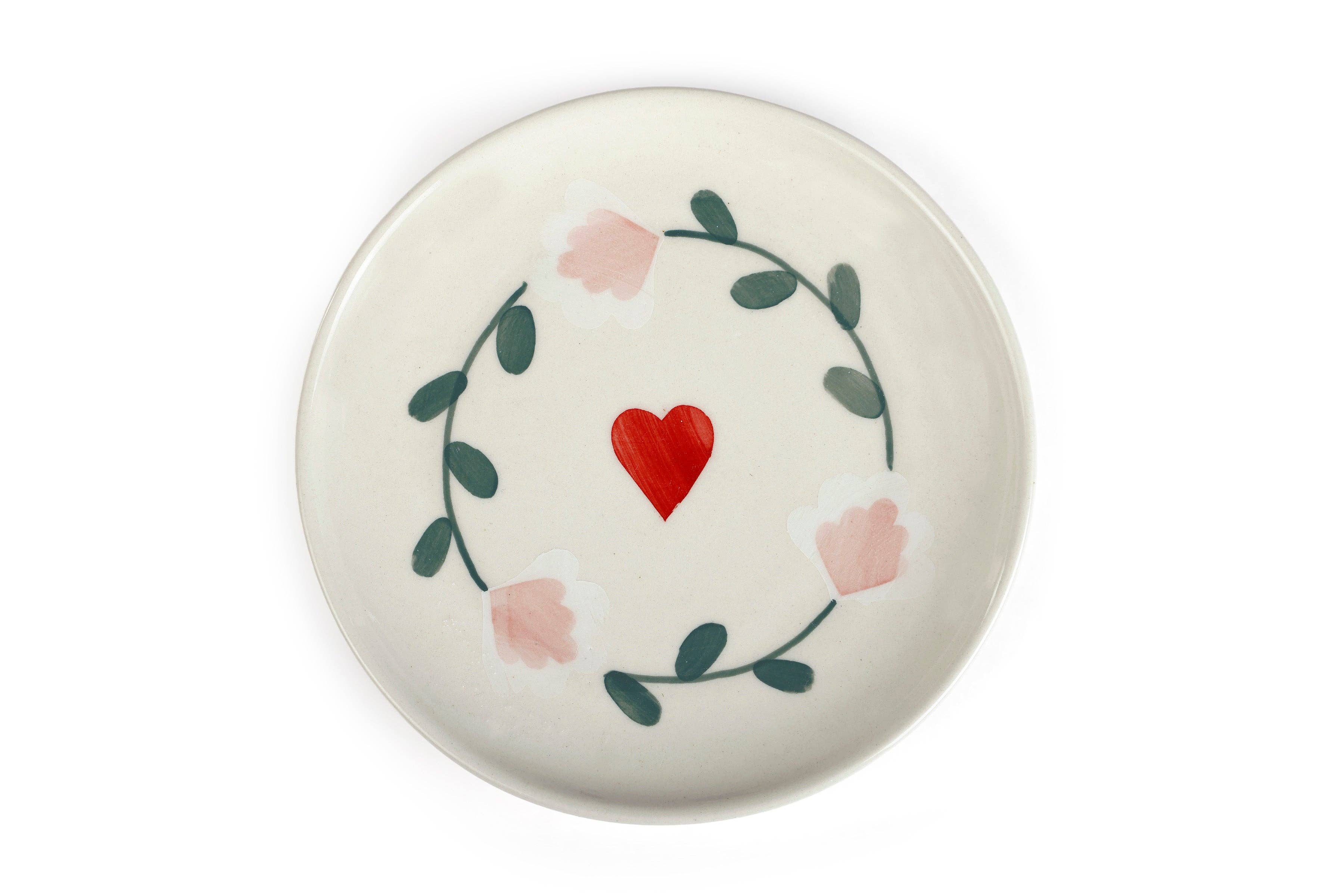 Casa Amarosa - Wholesale Dinner Plate - Ceramic Dessert Plates - Amour Petal , 7 Inches