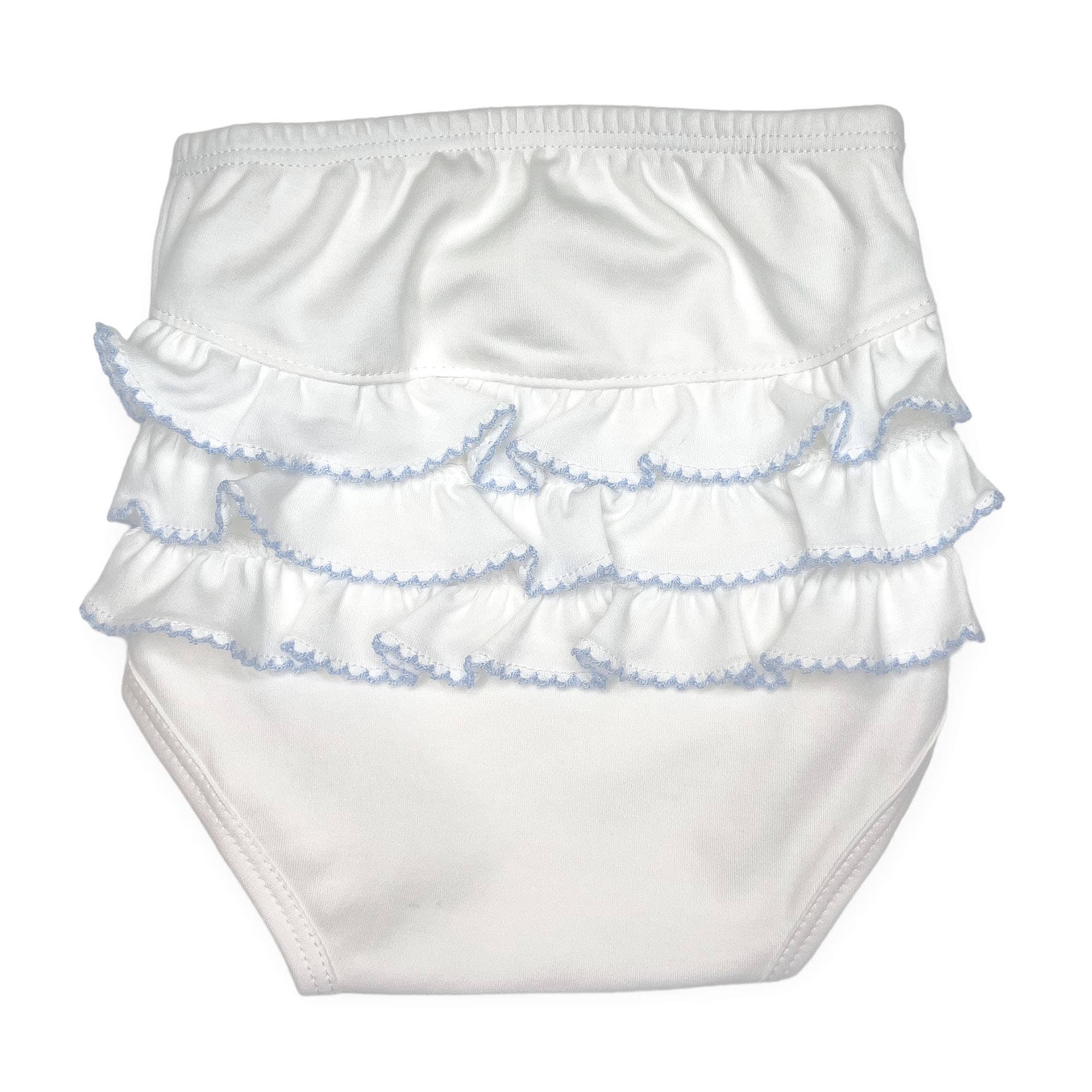 MARCELA - Wholesale Underwear/Diaper Cover - Baby - Baby Pima Cotton Bloomers  with Ruffles6