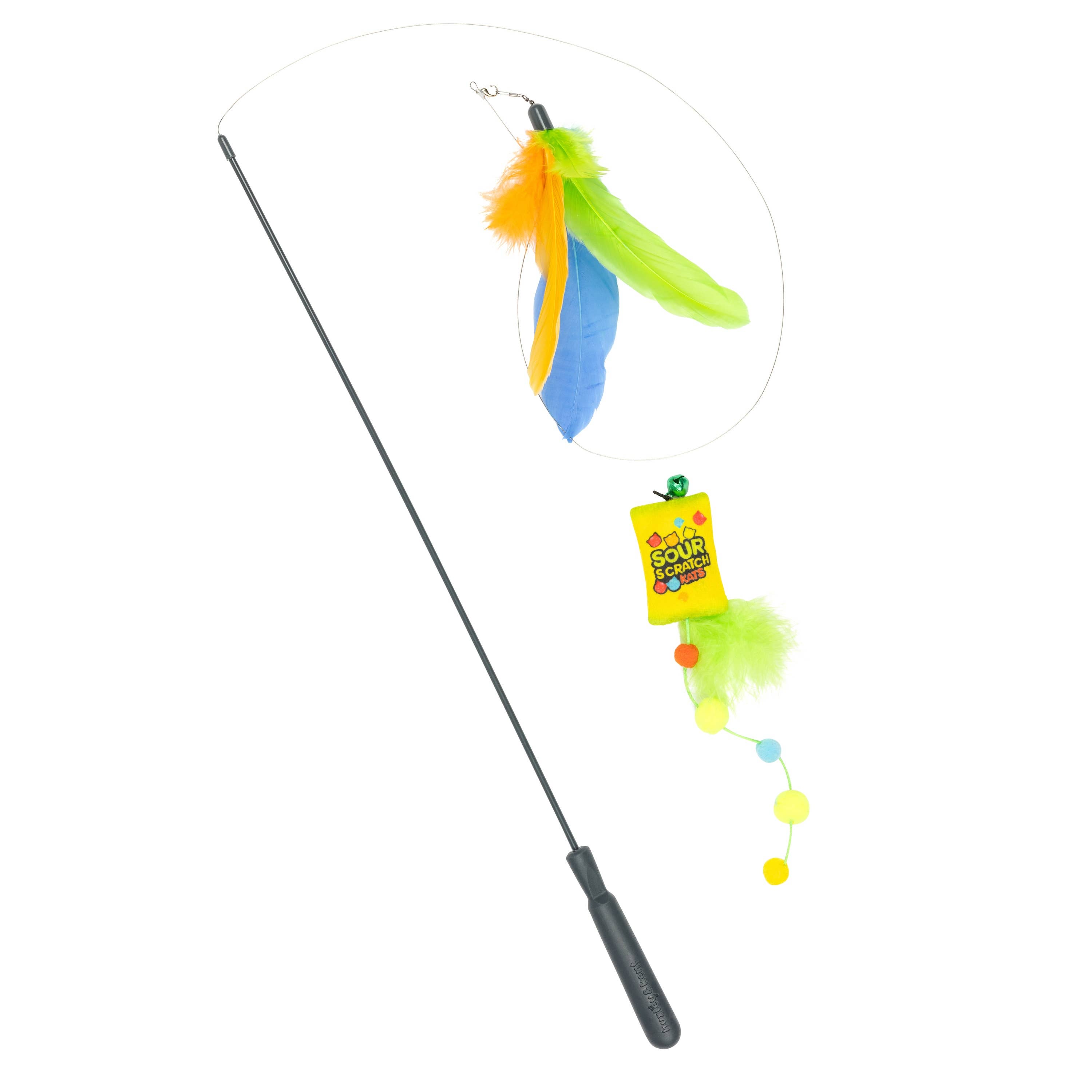Huxley & Kent - Wholesale Pet Toy - Cat - Teaser Sour Scratch Wand Cat Toy6