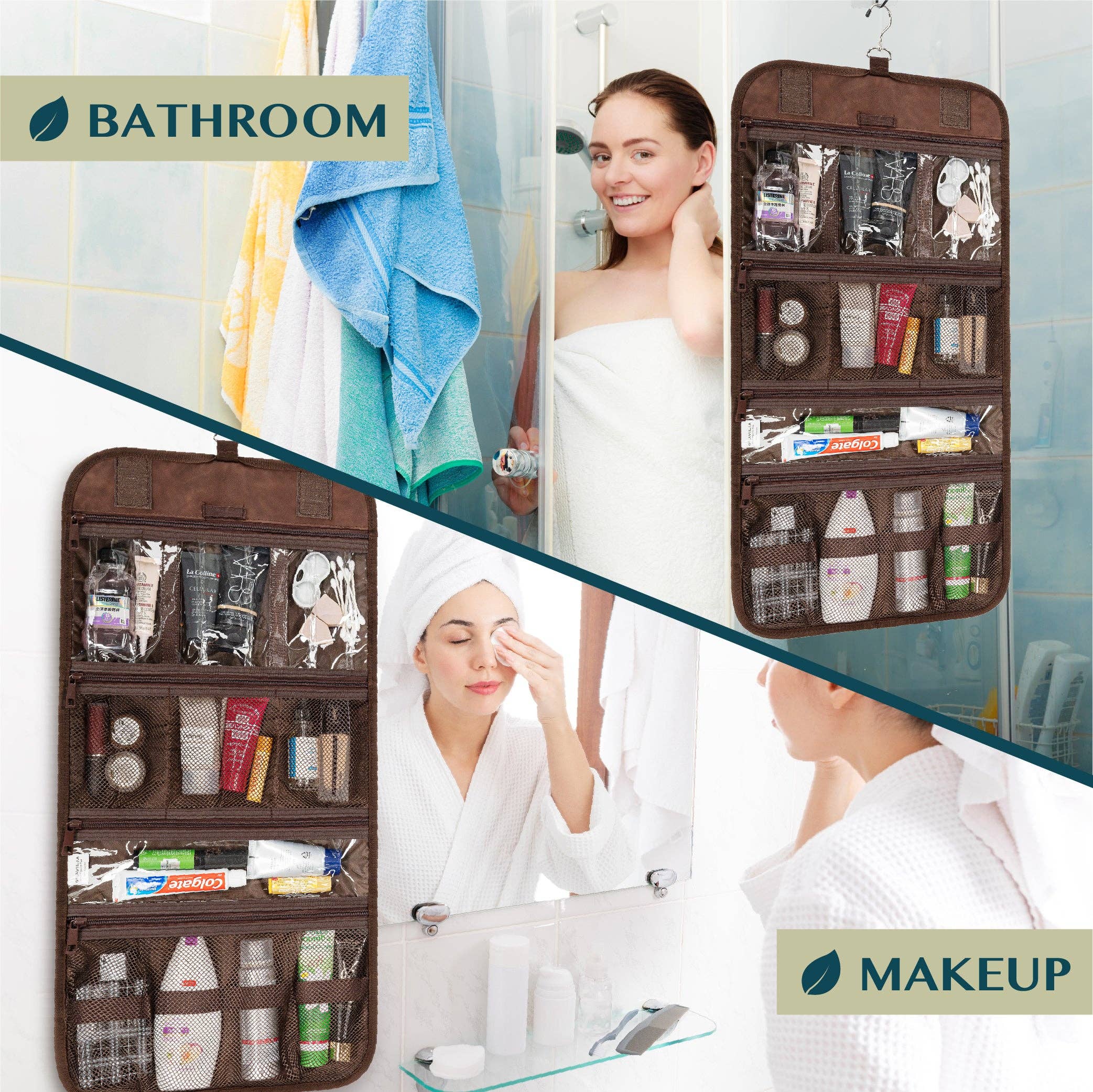 Pavilia - Wholesale Toiletry Bag - Unisex - Rollout Hanging Toiletry Organizer Bag33