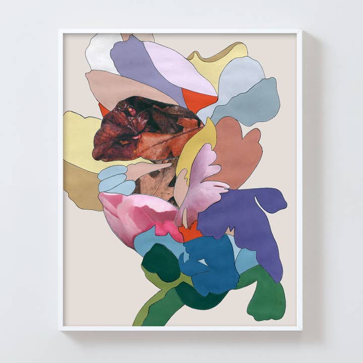 Desenhar a Linha Nº 1 - Impressão Abstracto de Arte Floral por atacado de Dana McClure Studio