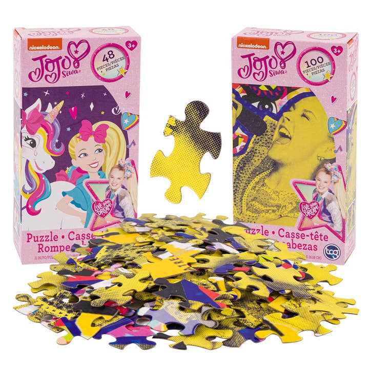 Nickelodeon Jojo Siwa Puzzle - 48-teilig & 100-teilig - Sortiert für den Großhandel von Deluxe Import Trading