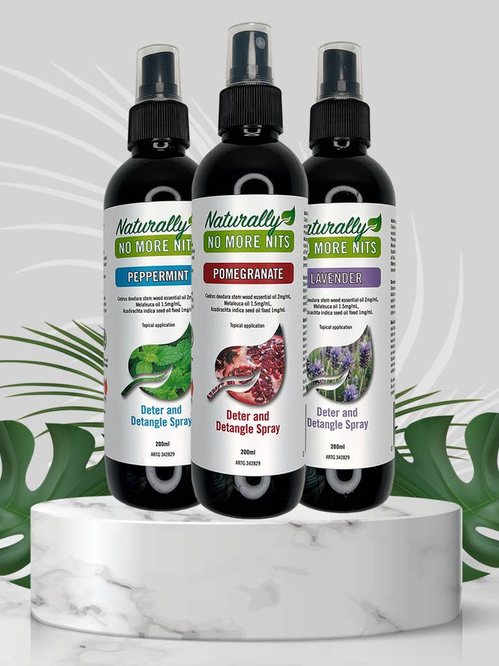 Naturally No More Nits Deter & Detangle Spray (1 spray) for wholesale by Tangled Hair Care