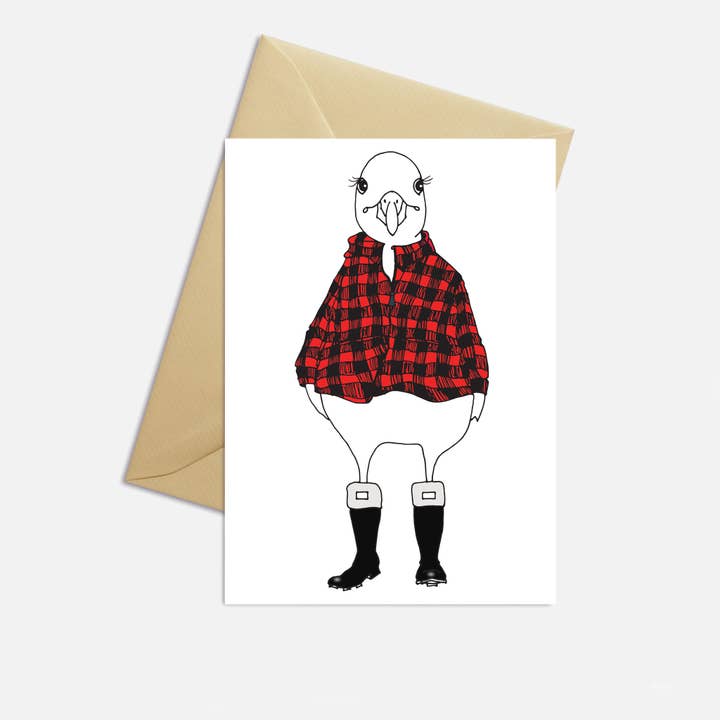 Funny Mother's Day Card Buffalo Plaid Greeting Card for wholesale by Here On Lake Huron