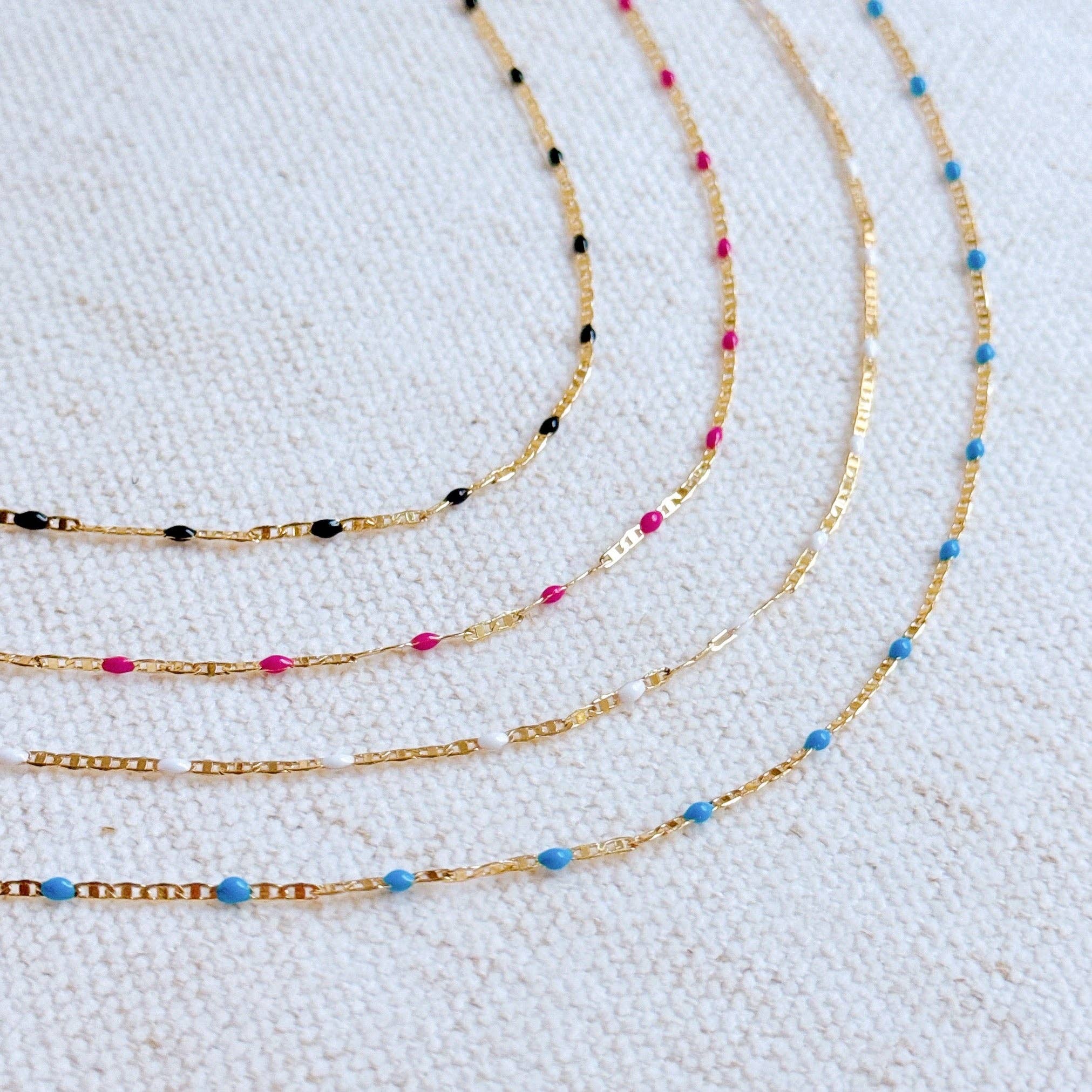 Ellison+Young - Wholesale Link & Chain Necklace - Color Pop Enamel Chain Necklace6