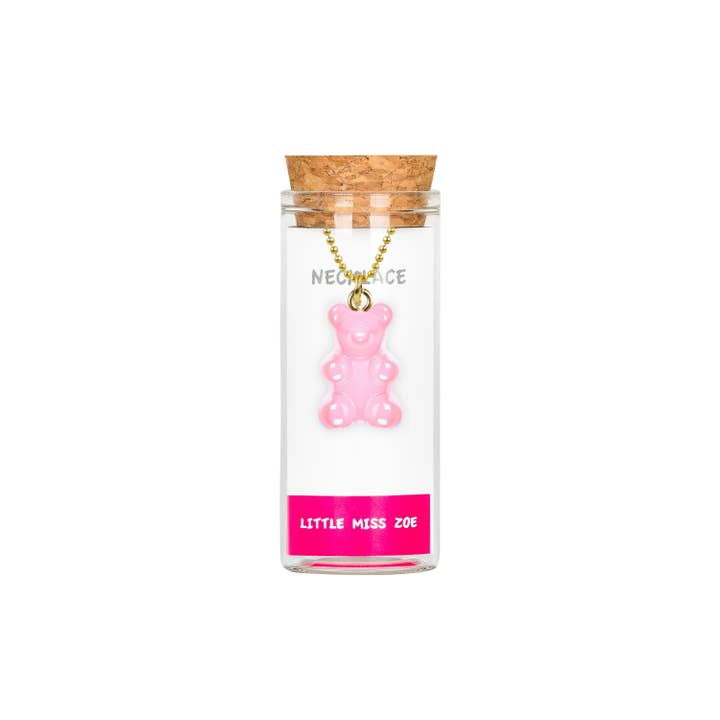 Little Miss Zoe - Wholesale Kids Necklace - Kids - Kids Charm Necklace in a glass bottle