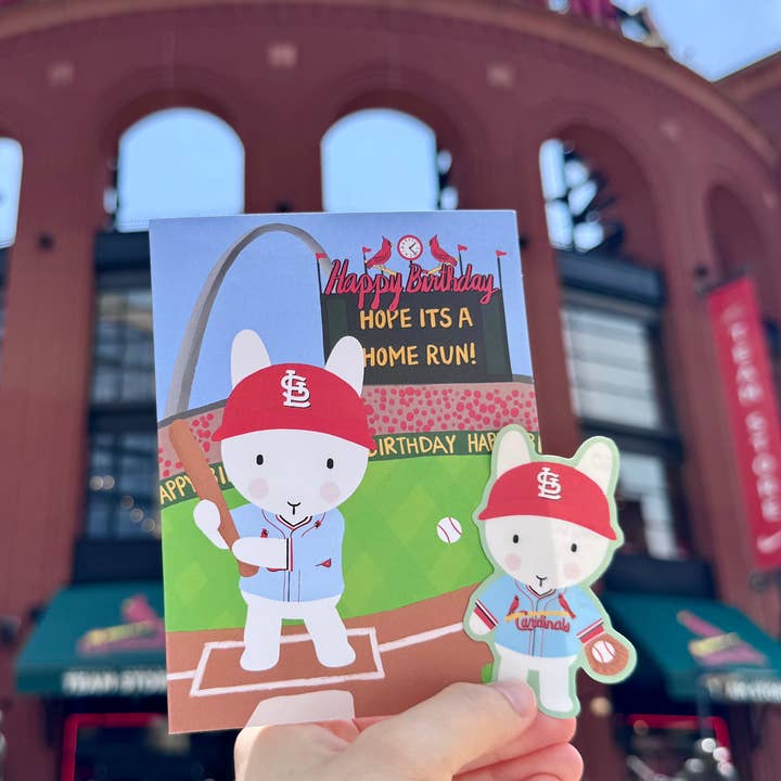 Clem & Co. - Wholesale Sticker - Saint Louis Cardinals Baseball Clem the Bun Sticker4