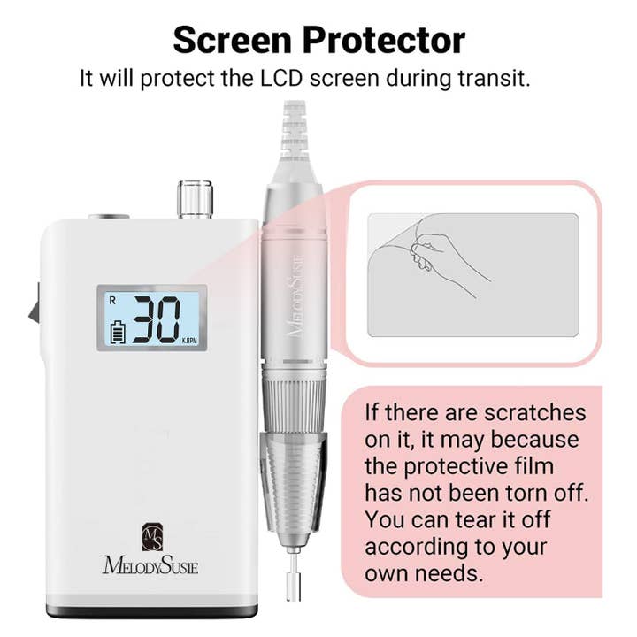melodysusie - Wholesale Electronic Skincare Device - Scamander Rechargeable Nail Drill 30,000RPM
