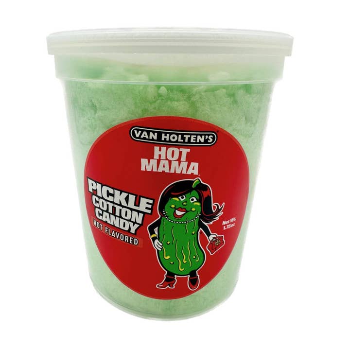I Got Your Candy - Wholesale Cotton Candy - Van Holten's Hot Mama Hot Pickle Flavored Cotton Candy - 1.75oz