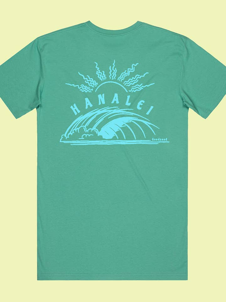 Hanalei Tee Topázio por atacado de Goodseed Clothing