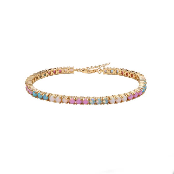 Tropical Opal Tennis Bracelet for wholesale by La Kaiser