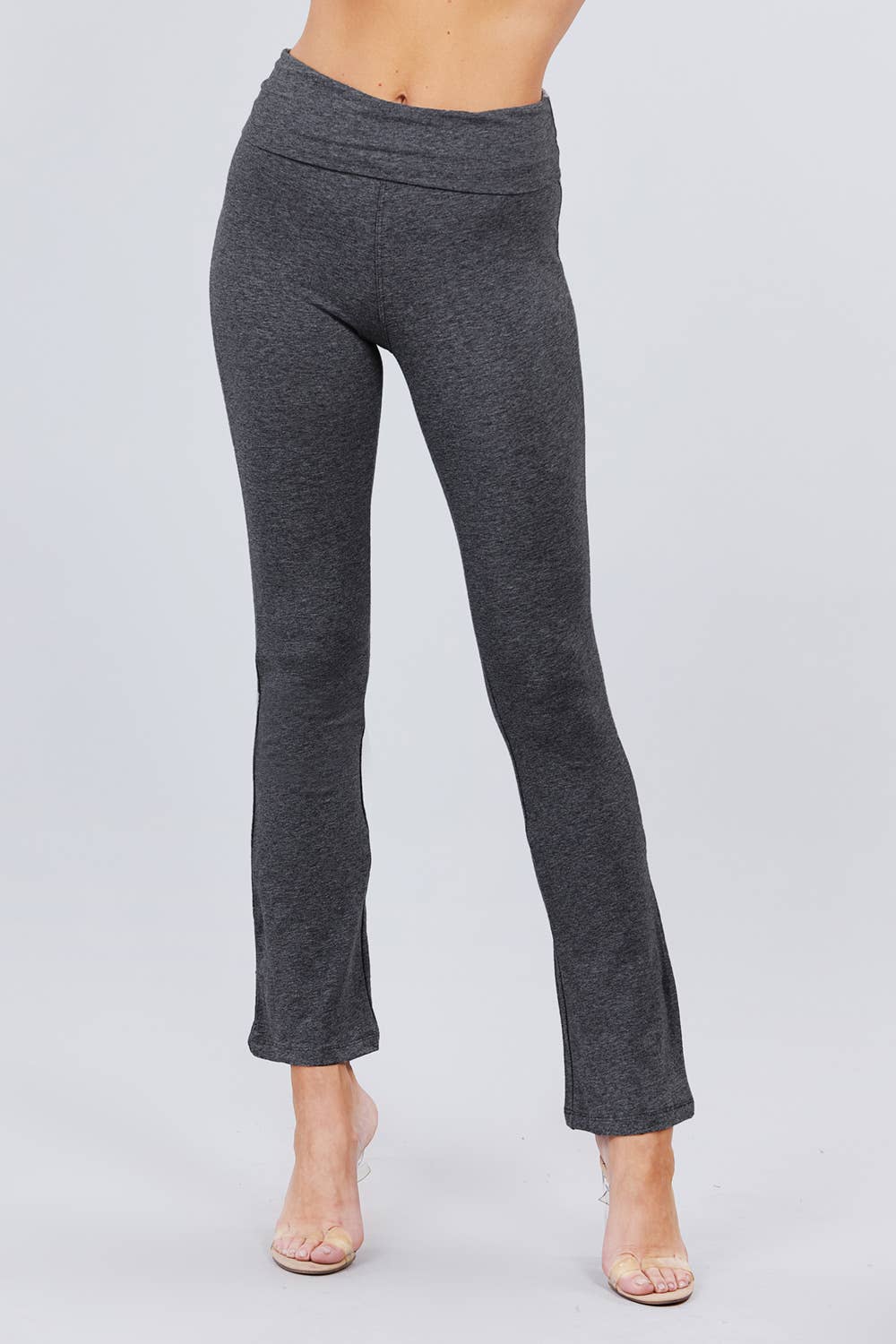 Active Basic | Active USA - Wholesale Sportbroek - Dames - Yoga legging met tailleband en wijde pijpen35