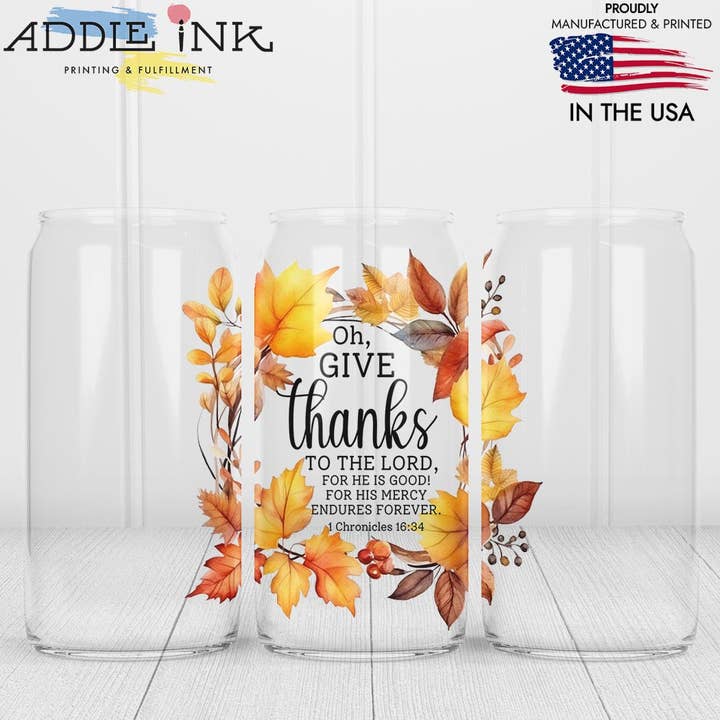 Åh tak til Herren efterårskransglas for engroshandel hos ADDLE iNK