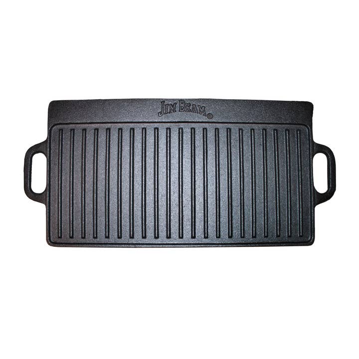 Style Asia - Wholesale Cast Iron Skillet - Jim Beam Double Sided Cast Iron Griddle