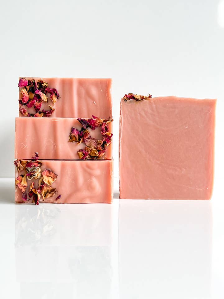 Rose Clay Soap for wholesale by Evident Soap