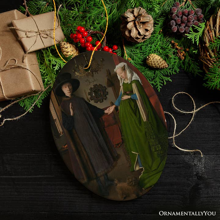 OrnamentallyYou - Wholesale Ornament - Jan van Eyck the Arnolfini Portrait Famous Painting Ornament3