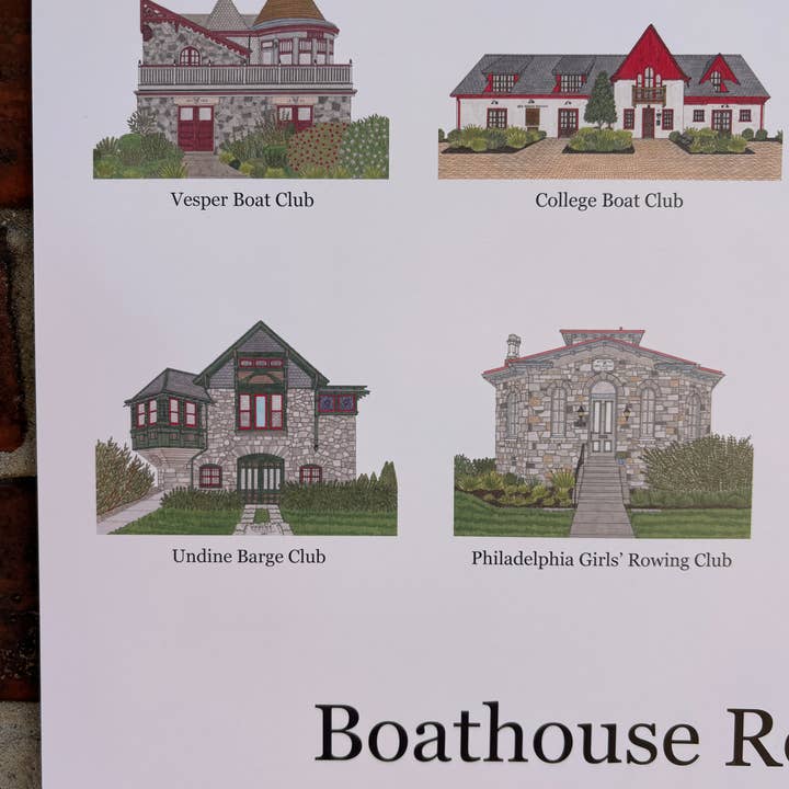 ArtByAlicia - Wholesale Poster - Boathouse Row 11x17 Poster4