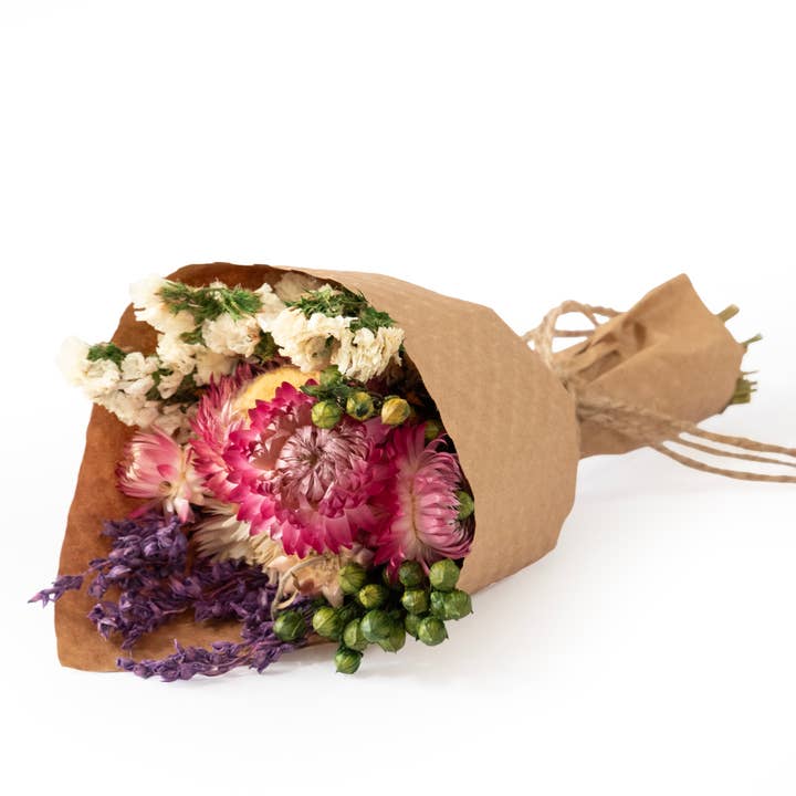 MINI Strawflower & Larkspur Bouquet Bundle #219 for wholesale by Andaluca