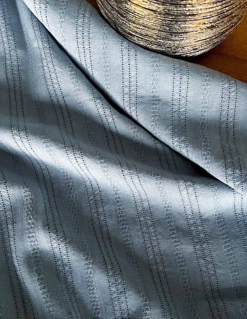 MY DRESS MADE - Wholesale Blouse - Women's - IRIS sky blue embroidered fabric - 100% cotton5