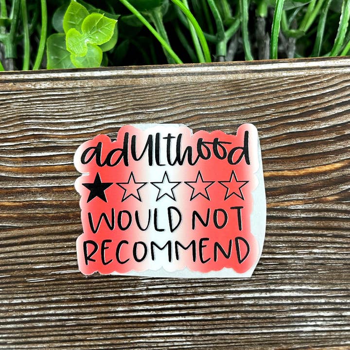 Handmade by Marlayna - Wholesale Sticker - Adulthood Rating One Star Die Cut Sticker, Graphic Art Sticker, Vinyl, Can Make Custom
