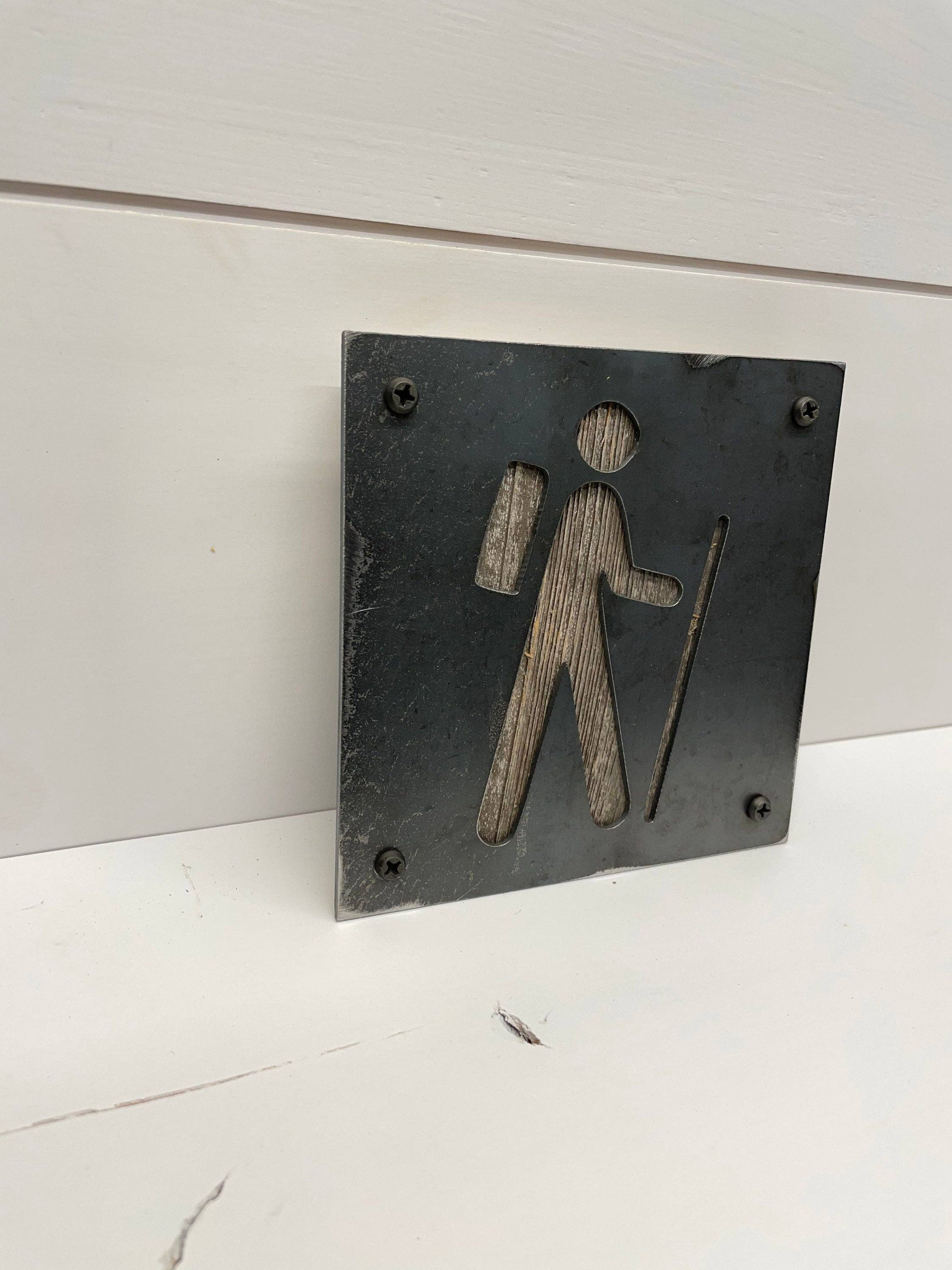 Madam Metalwork - Wholesale Wall Accent - Hiker Metal and Wood Wall Accent1