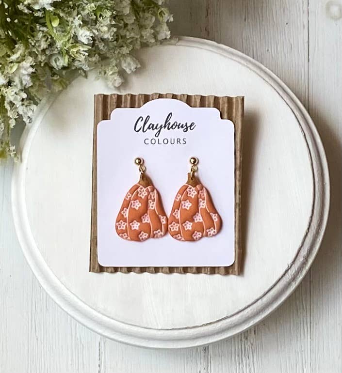 Clayhouse Colours - Wholesale Dangle Earrings - Pumpkin Earrings 3