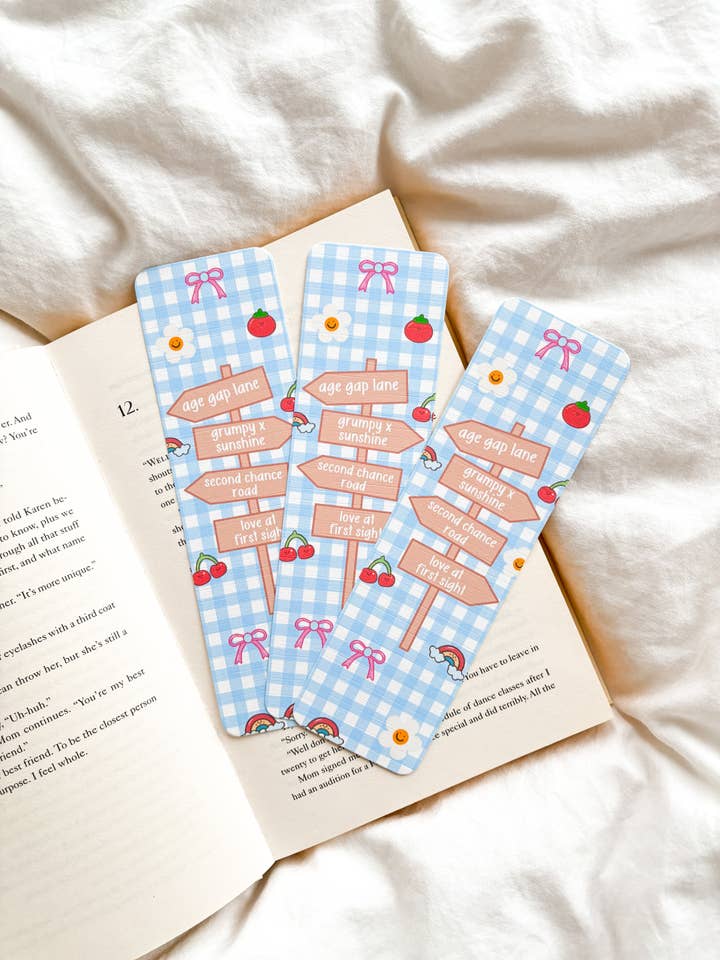 Book Tropes Bookmark | Blue Street Sign Tropes for wholesale by Fleurs on Sunday