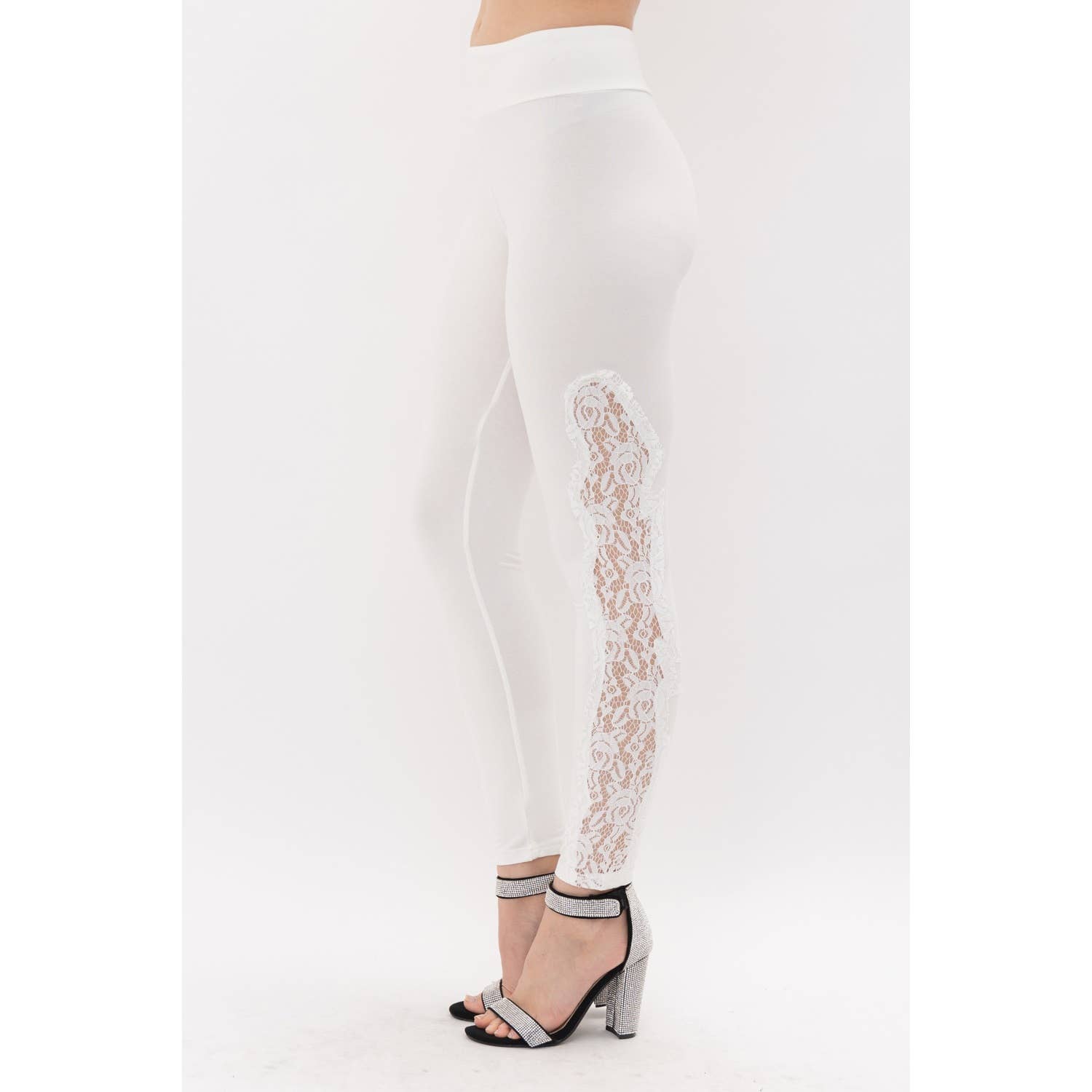 VOCAL - Wholesale Fashion Leggings - Women's - LEGGINGS AND LACE CONTRAST4