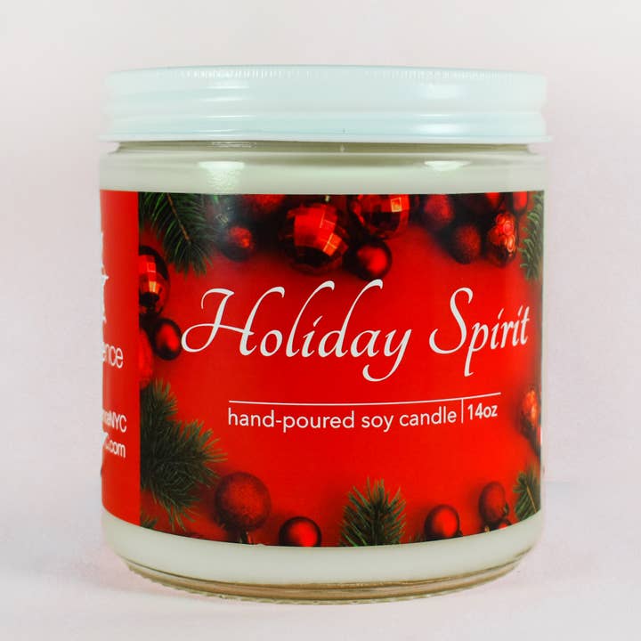 Holiday Spirit Candle for wholesale by Lilly's Kitchen NYC