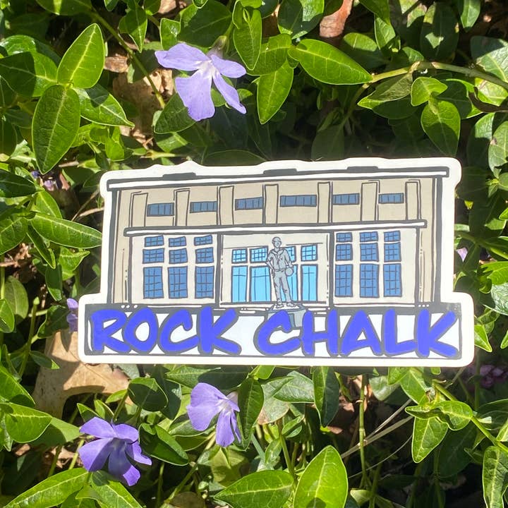 Something Beautiful - Vente Autocollant - Autocollant Allen Fieldhouse Rock Chalk1