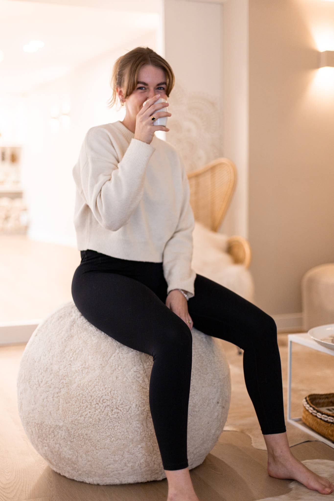 Van Buren - Wholesale Yoga Accessories - Crossbreed sheepskin yoga ball - 2 sizes5