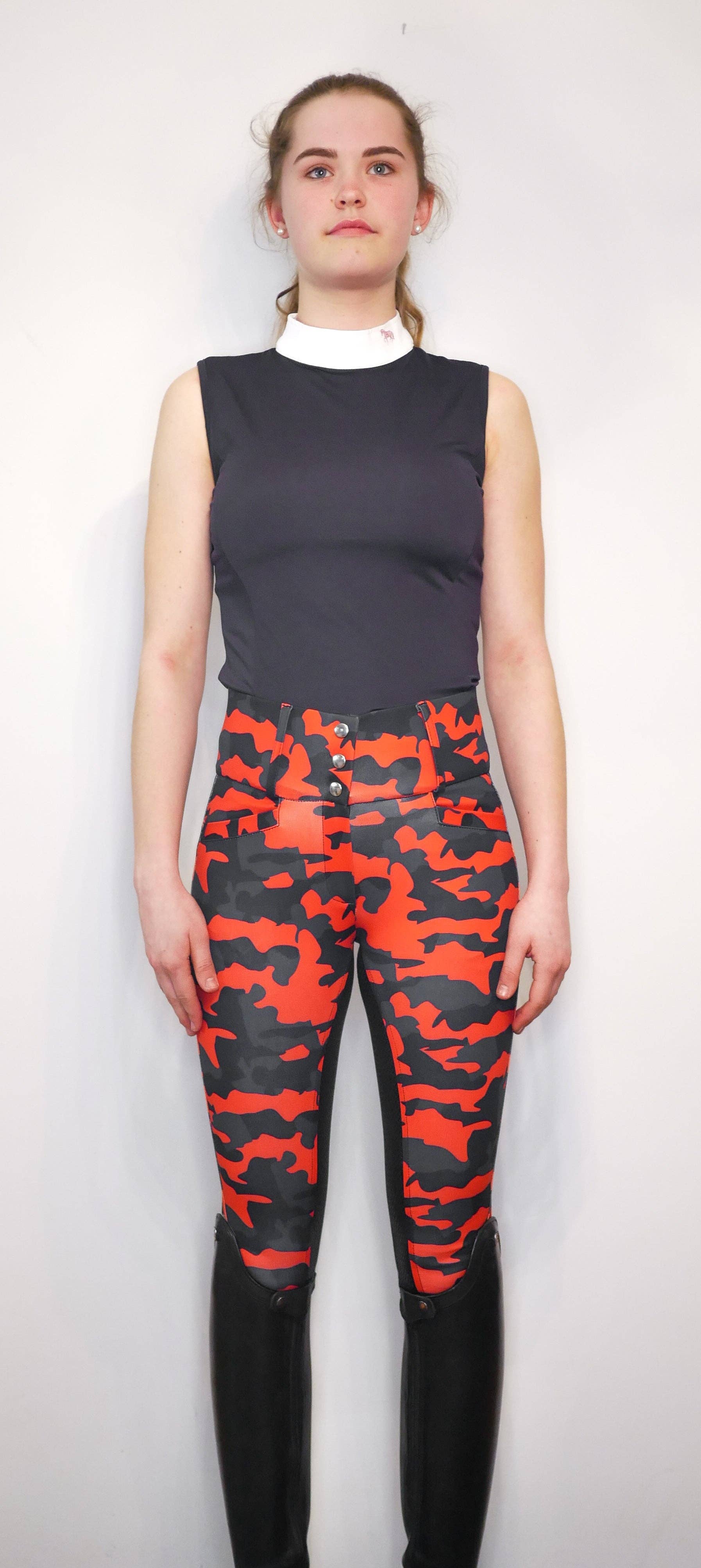 Evitoc Equestrian - Vendita all'ingrosso Pantalone - Donna - Breeches Evitoc Red Camou19