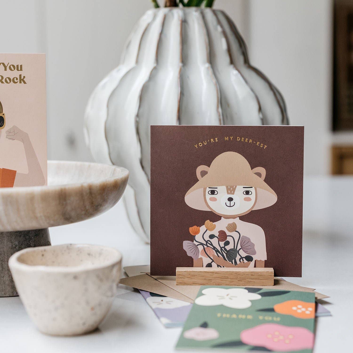 Little Otja - Wholesale Picture Frame Stand - Oak A6 Stand, Display for Cards & Small Prints1