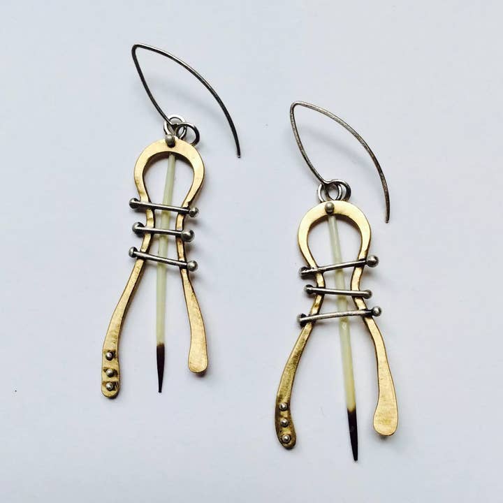 Simbi with Quills (Copy) for wholesale by JL Merrill Metalworks